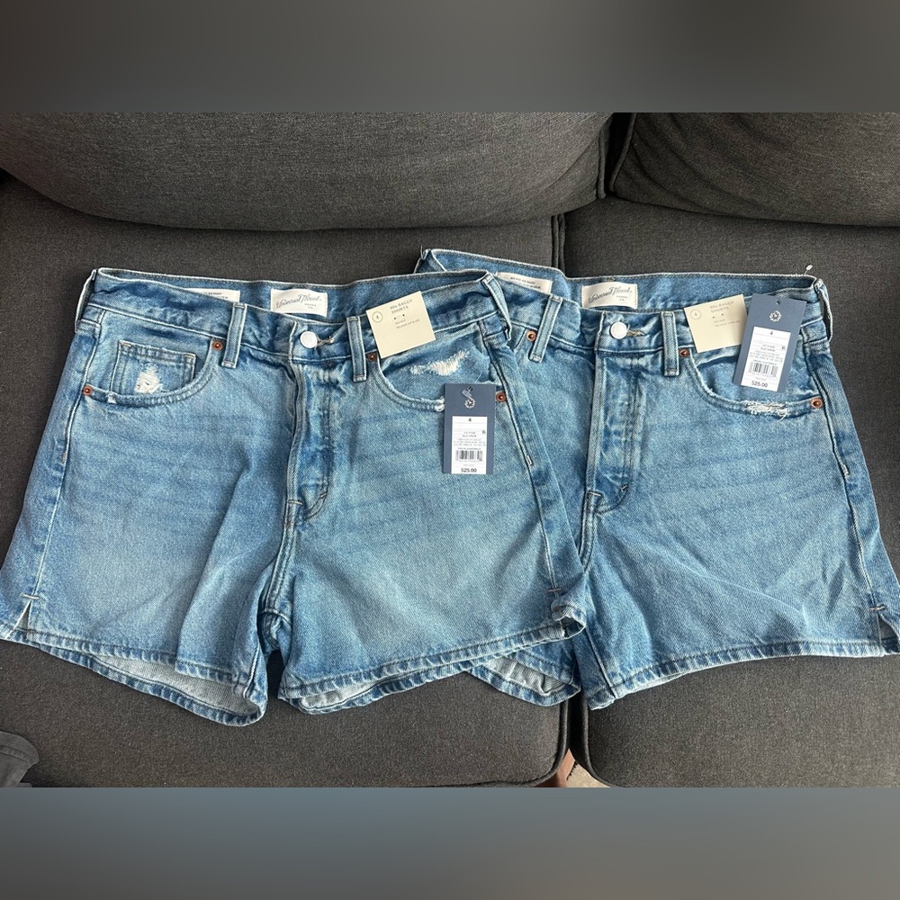 “New take all” Baggy Blue Denim Shorts in size8,10 firm on price